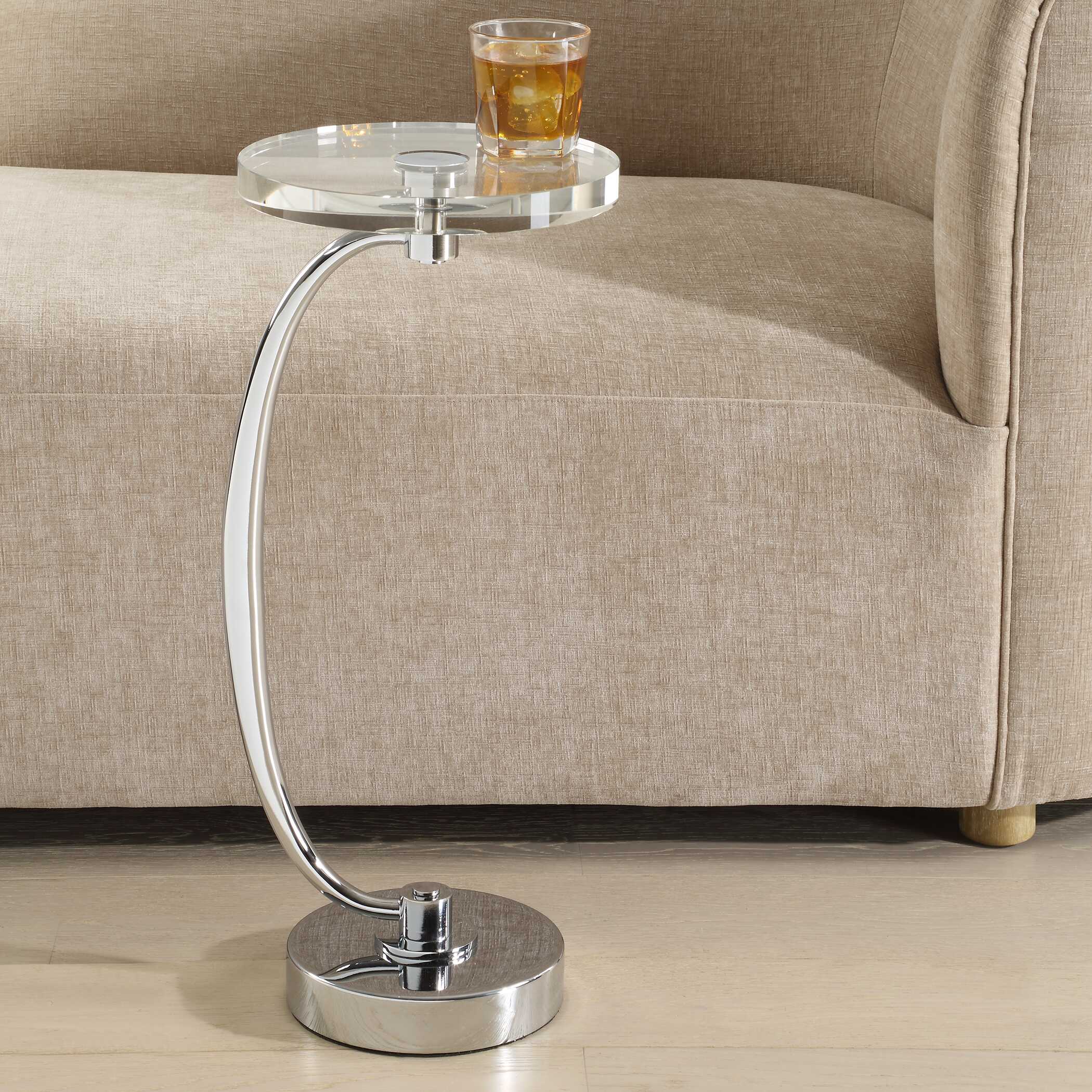 Waveney Nickel Drink Table