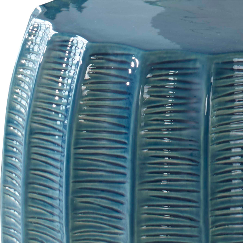 Harbor Aqua Blue Garden Stool