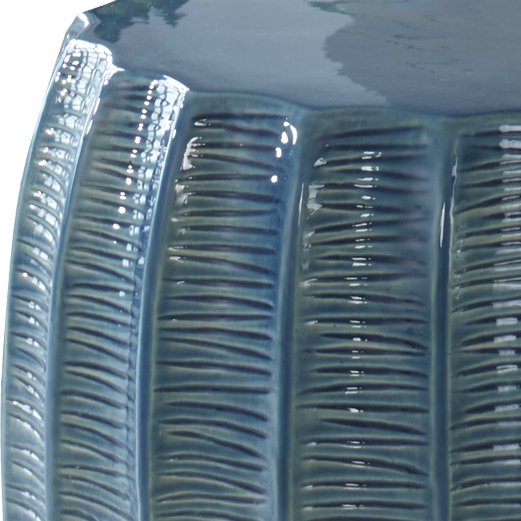 Harbor Aqua Blue Garden Stool