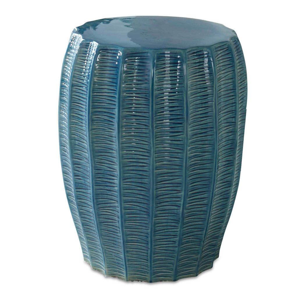 Harbor Aqua Blue Garden Stool