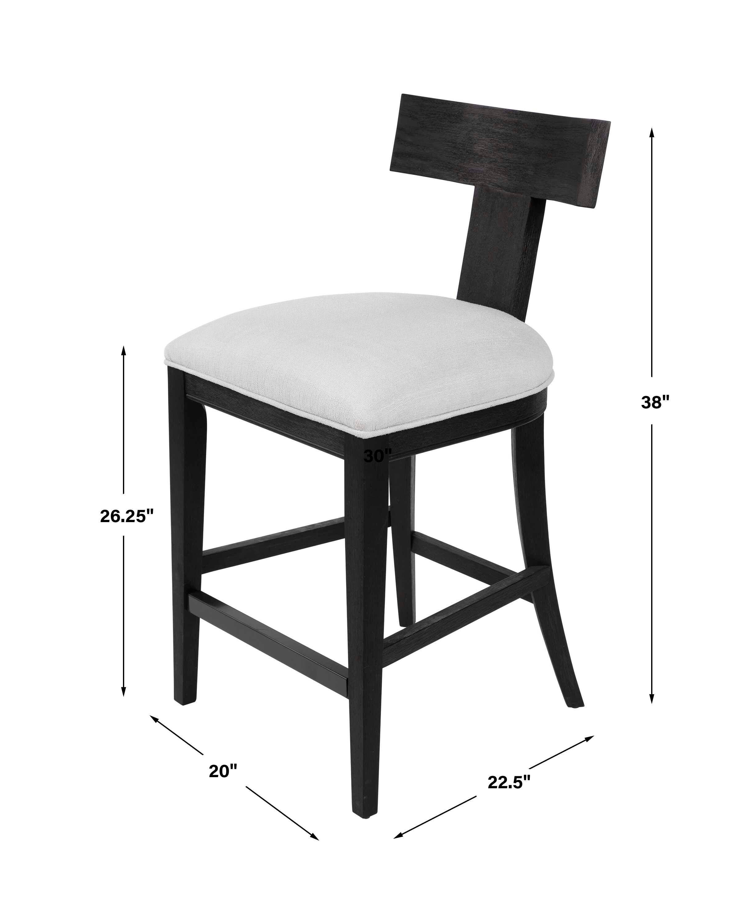 Idris Modern Wood Counter Stool