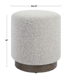 Avila Light Gray Ottoman