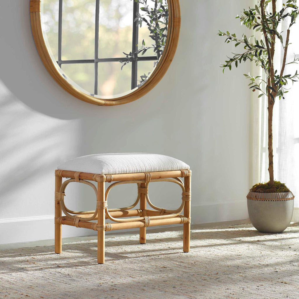 Laguna Small White Bench