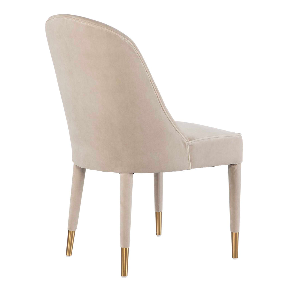 Brie Armless Chair Champagne Set Of 2