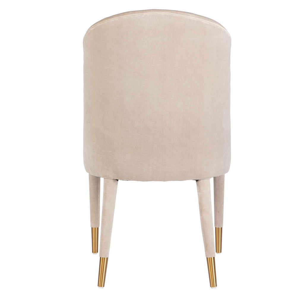 Brie Armless Chair Champagne Set Of 2