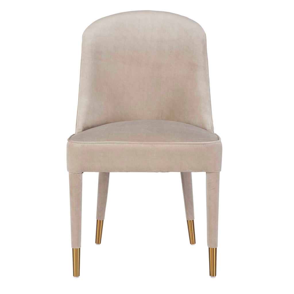 Brie Armless Chair Champagne Set Of 2
