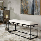 Paradox Iron & Fabric Bench