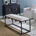 Paradox Iron & Fabric Bench