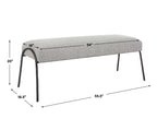 Jacobsen Modern Gray Bench