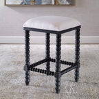 Pryce Black Backless Counter Stool