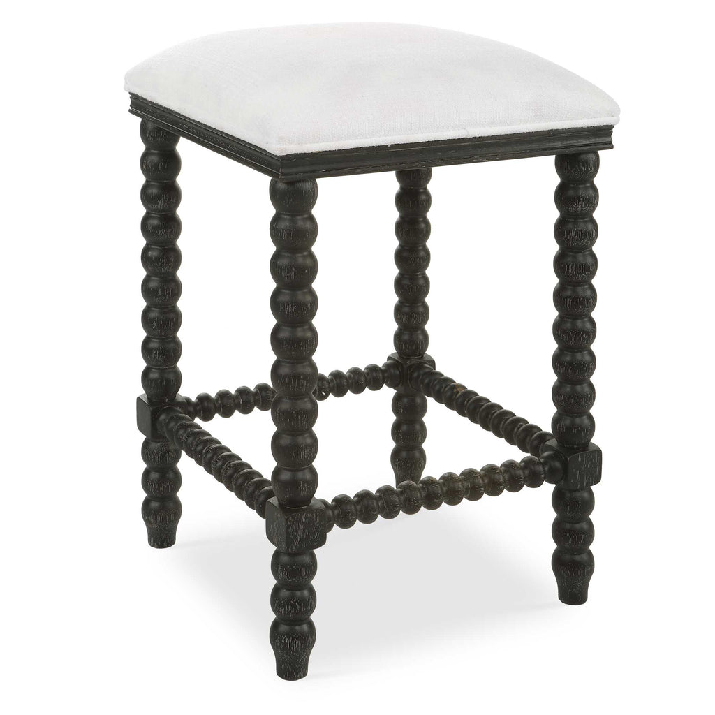 Pryce Black Backless Counter Stool