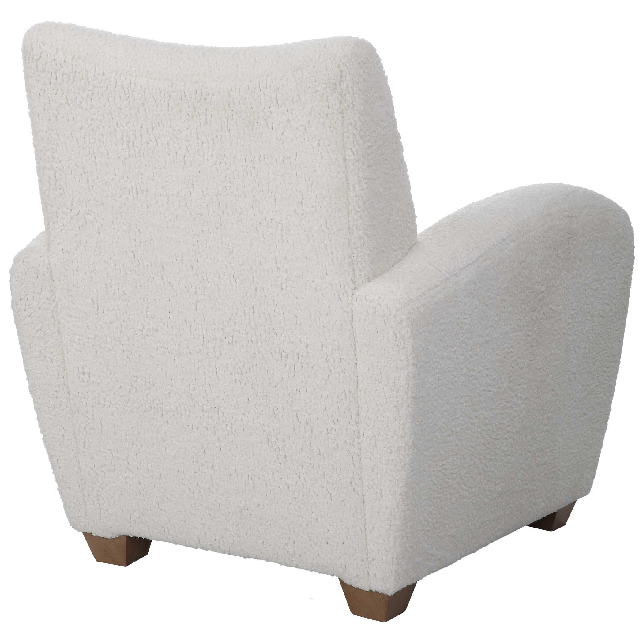 Teddy White Shearling Accent Chair