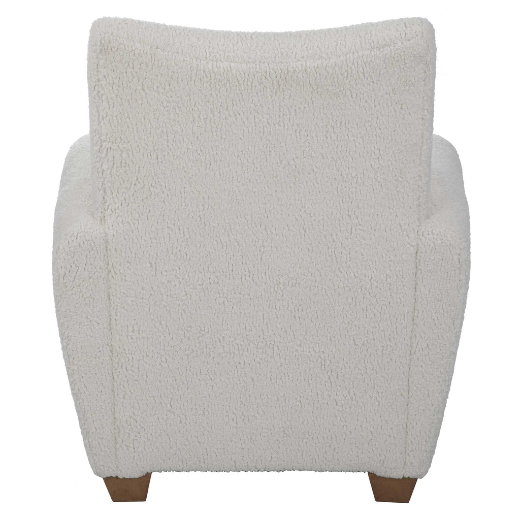 Teddy White Shearling Accent Chair