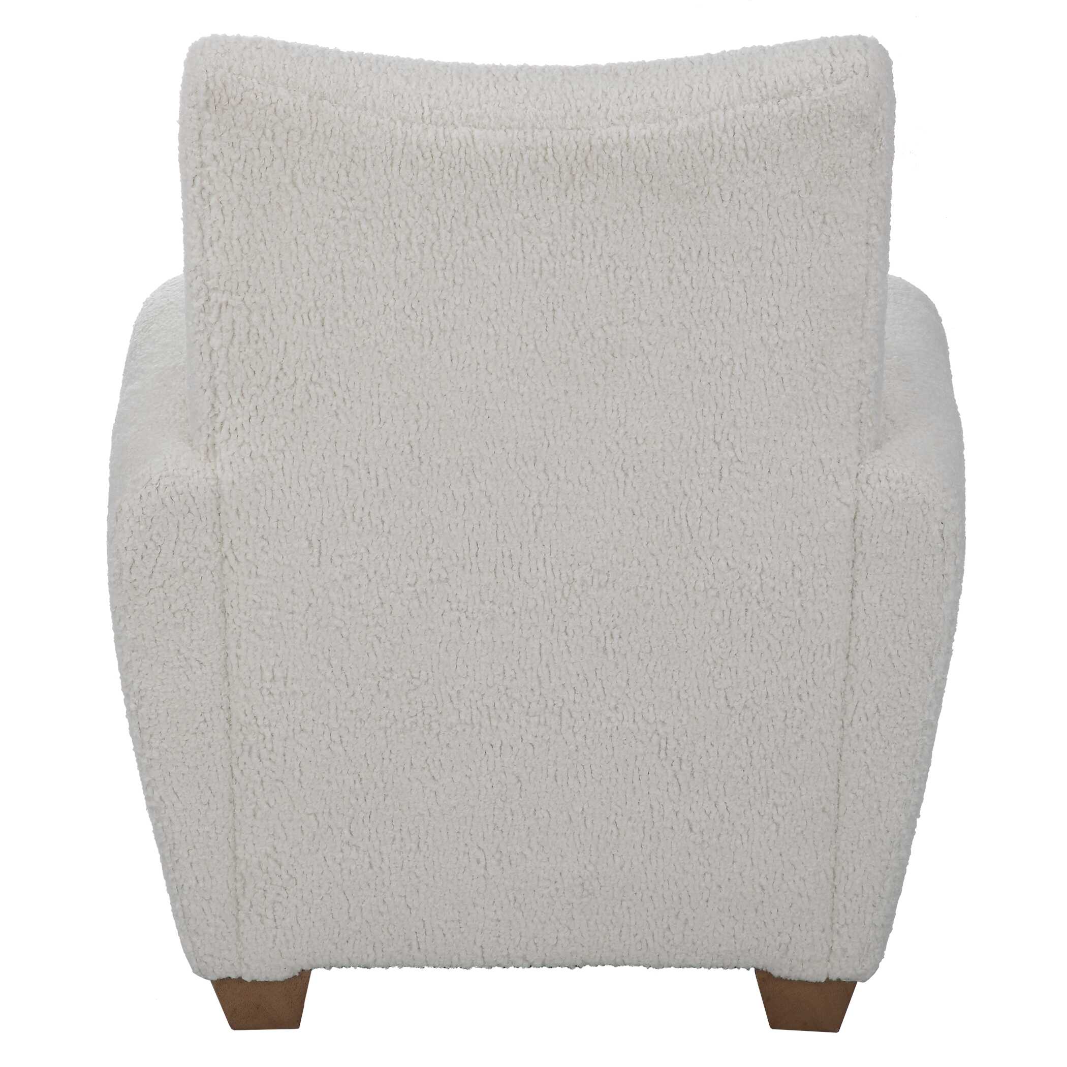 Teddy White Shearling Accent Chair