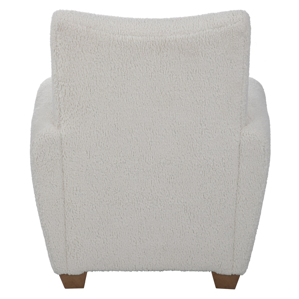 Teddy White Shearling Accent Chair