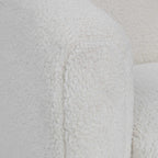 Teddy White Shearling Accent Chair