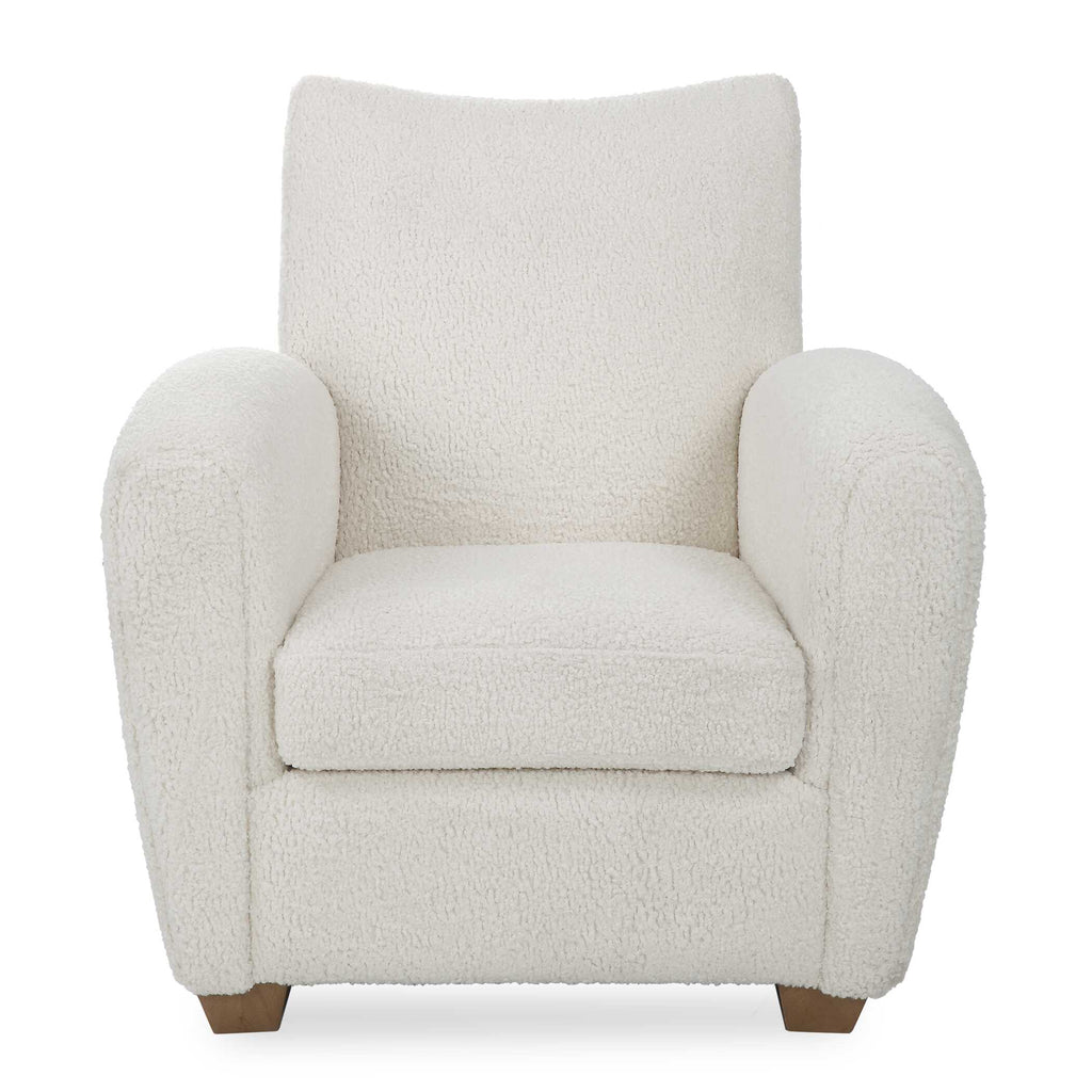 Teddy White Shearling Accent Chair