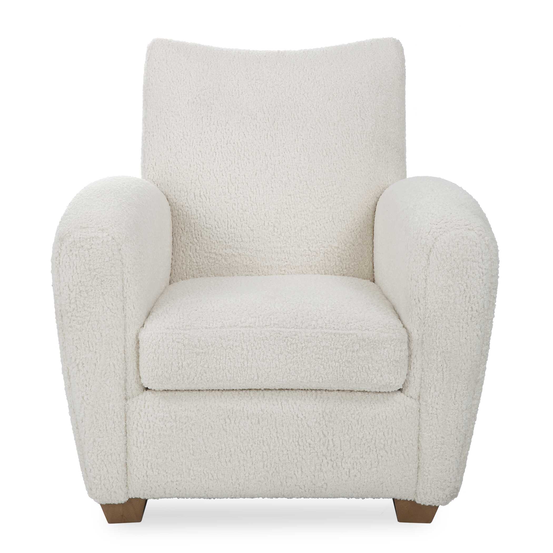 Teddy White Shearling Accent Chair