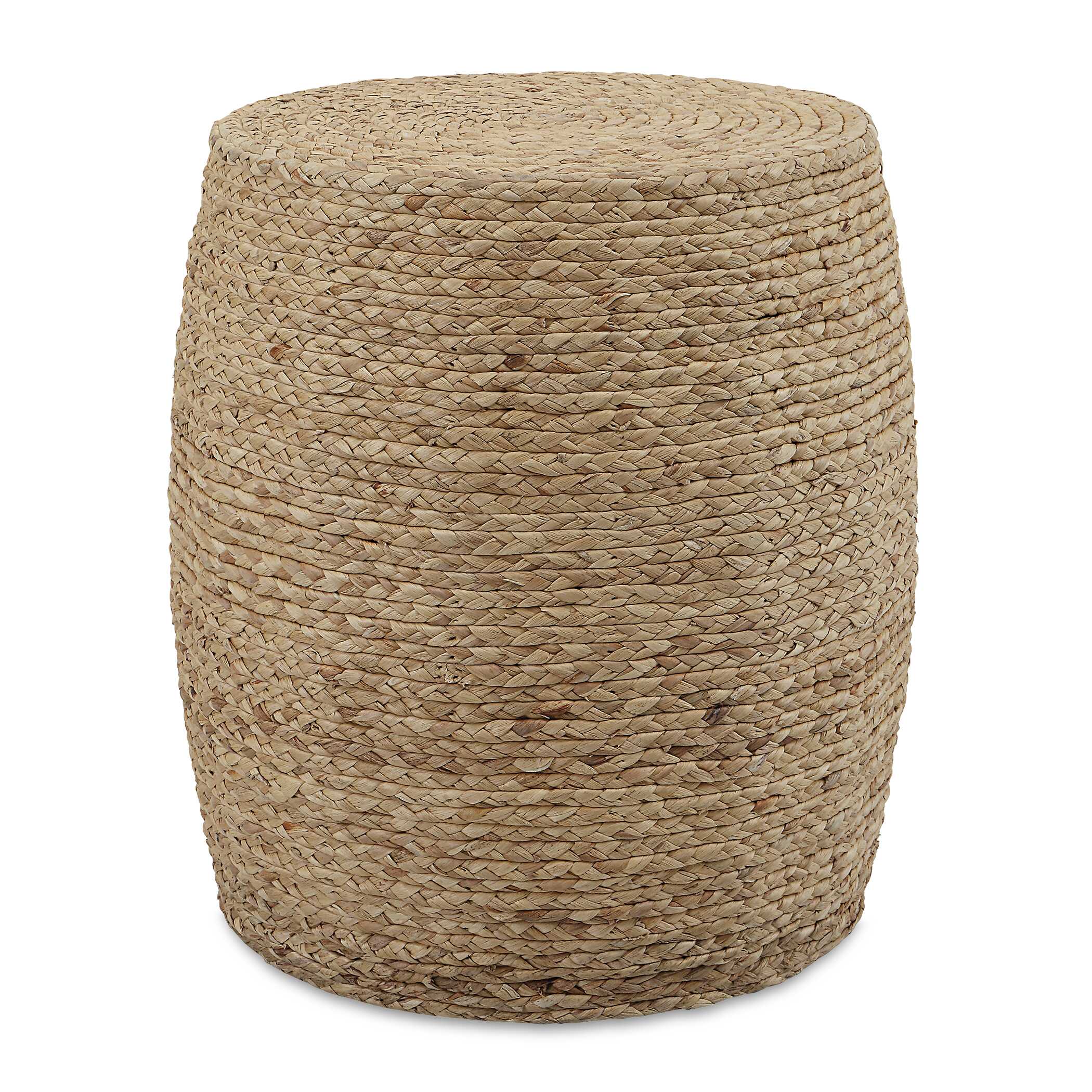 Resort Straw Accent Stool