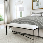 Avenham Black Framed Bench