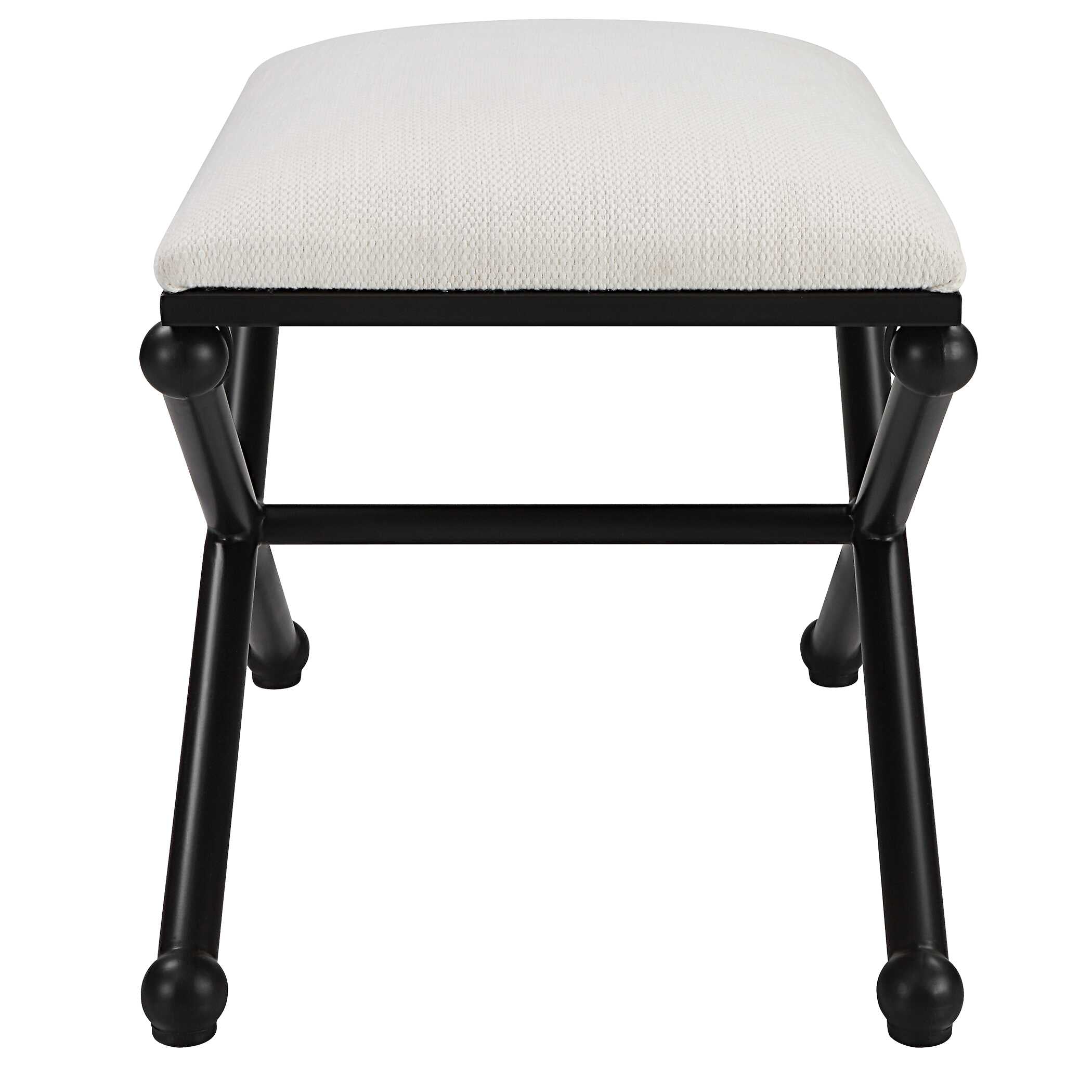 Andrews White Small Bench