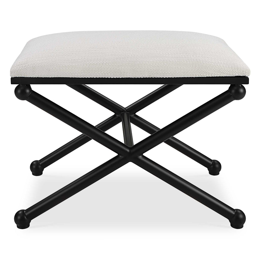 Andrews White Small Bench