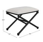 Andrews White Small Bench