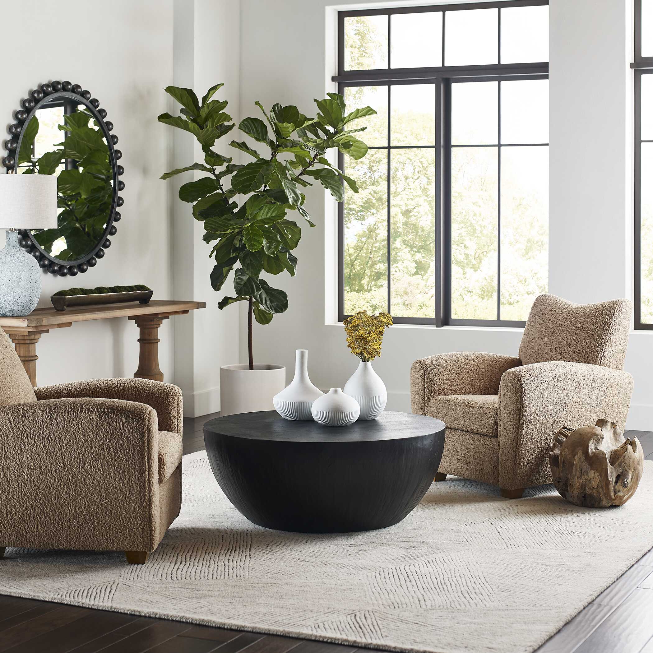 Teddy Latte Accent Chair