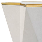 Capella White Accent Table