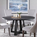 Gidran Round Black Dining Table
