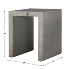 Aerina Modern Gray End Table