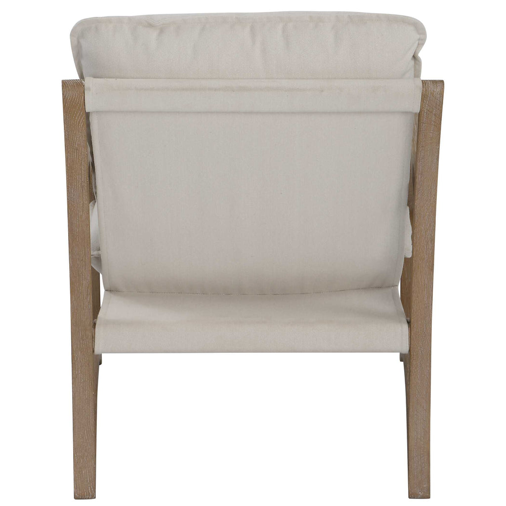 Melora Solid Oak Accent Chair
