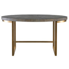 Taja Walnut Oval Desk