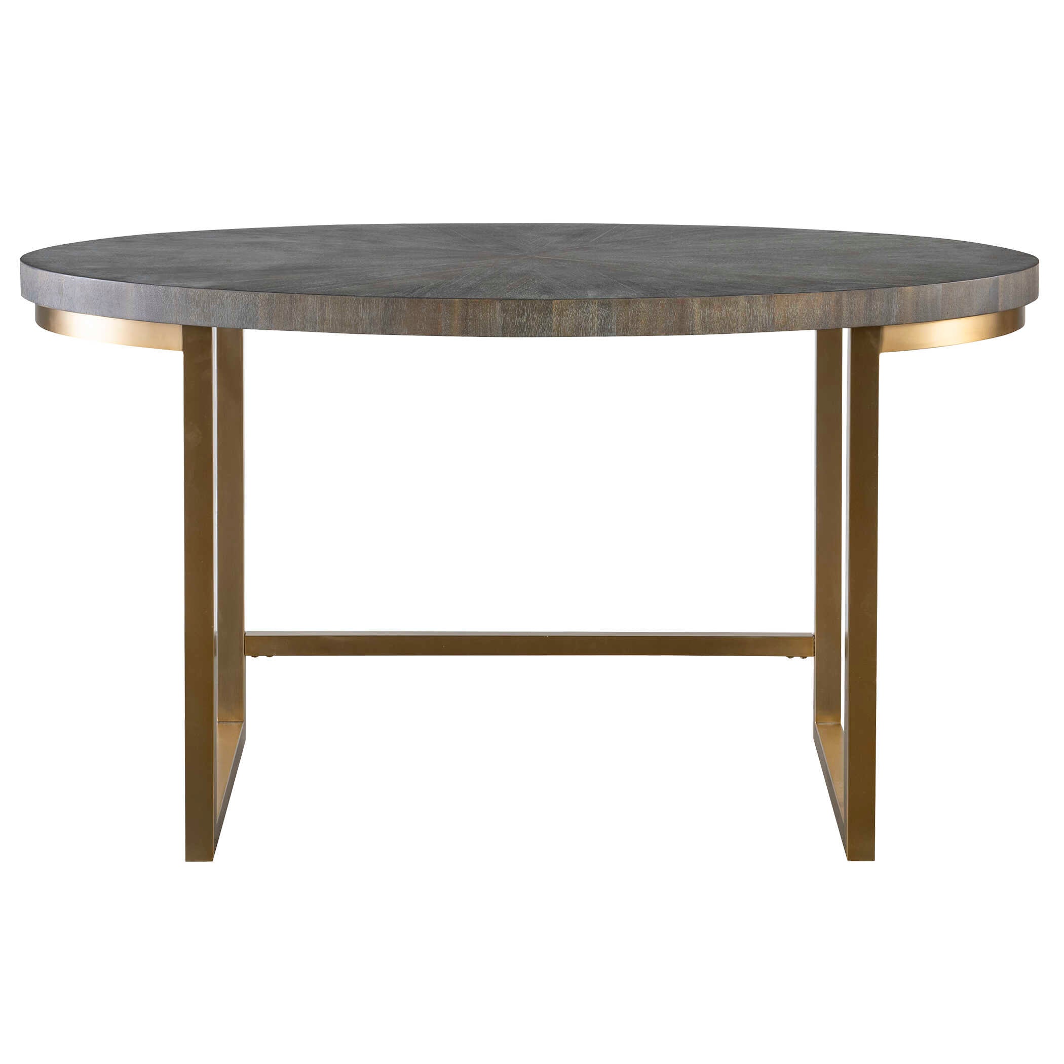Taja Walnut Oval Desk