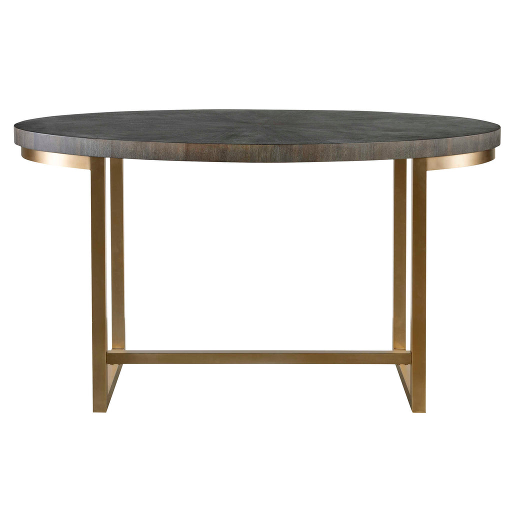 Taja Walnut Oval Desk