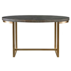 Taja Walnut Oval Desk