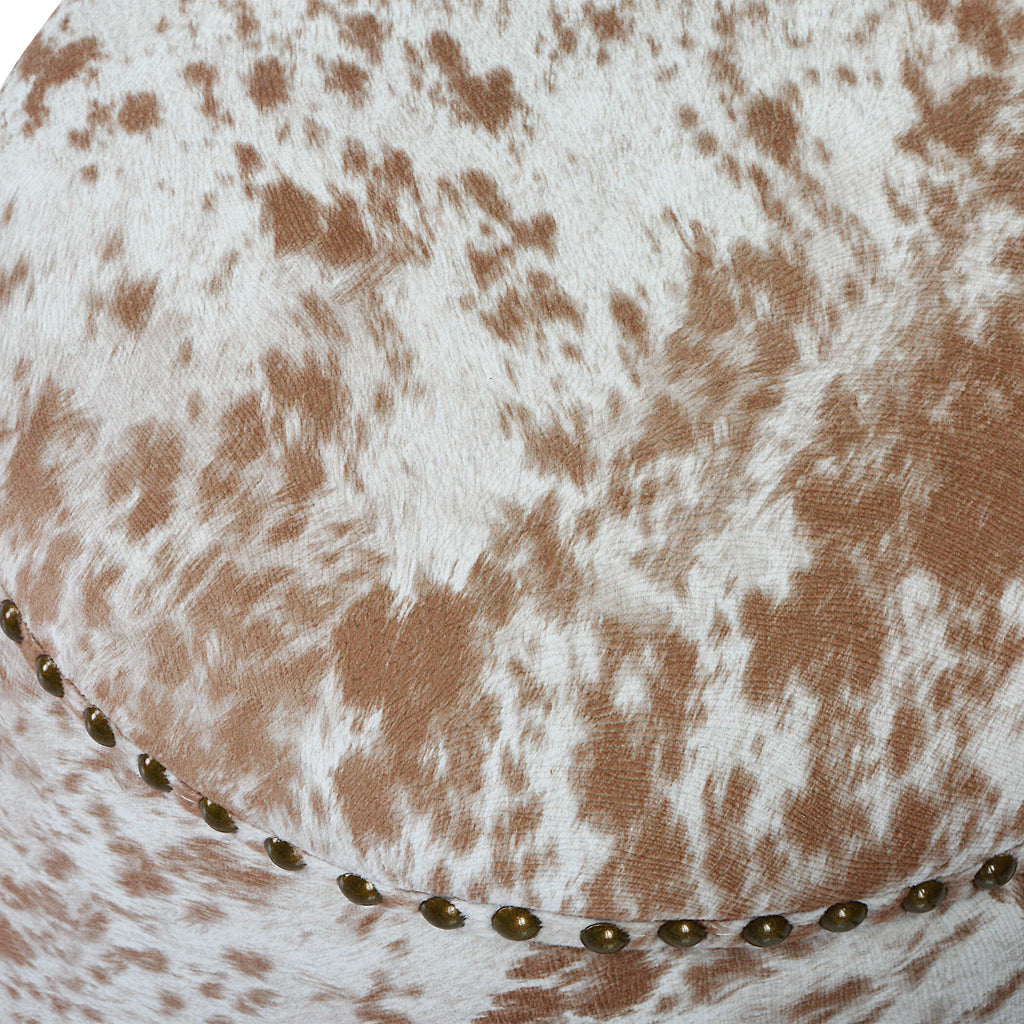 Gumdrop Cow Hide Ottoman