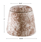 Gumdrop Cow Hide Ottoman
