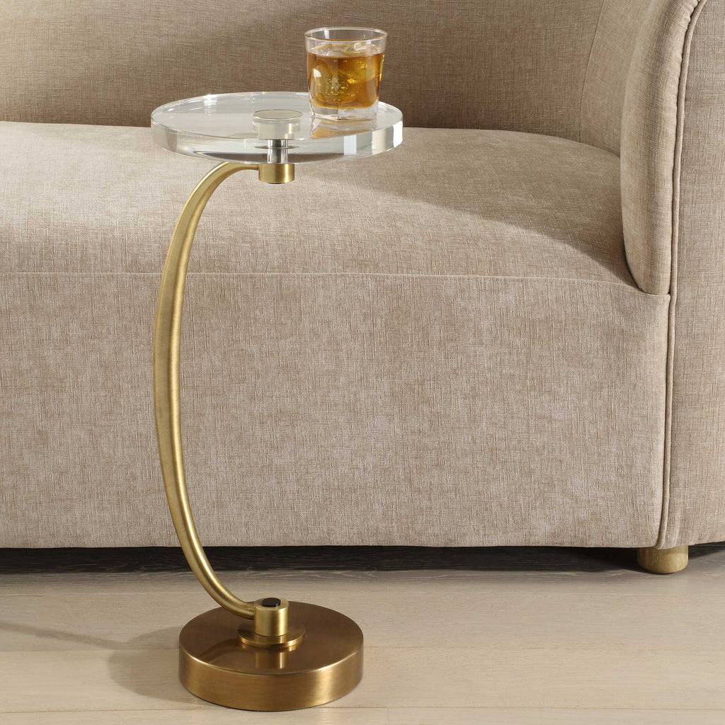 Waveney Brass Drink Table