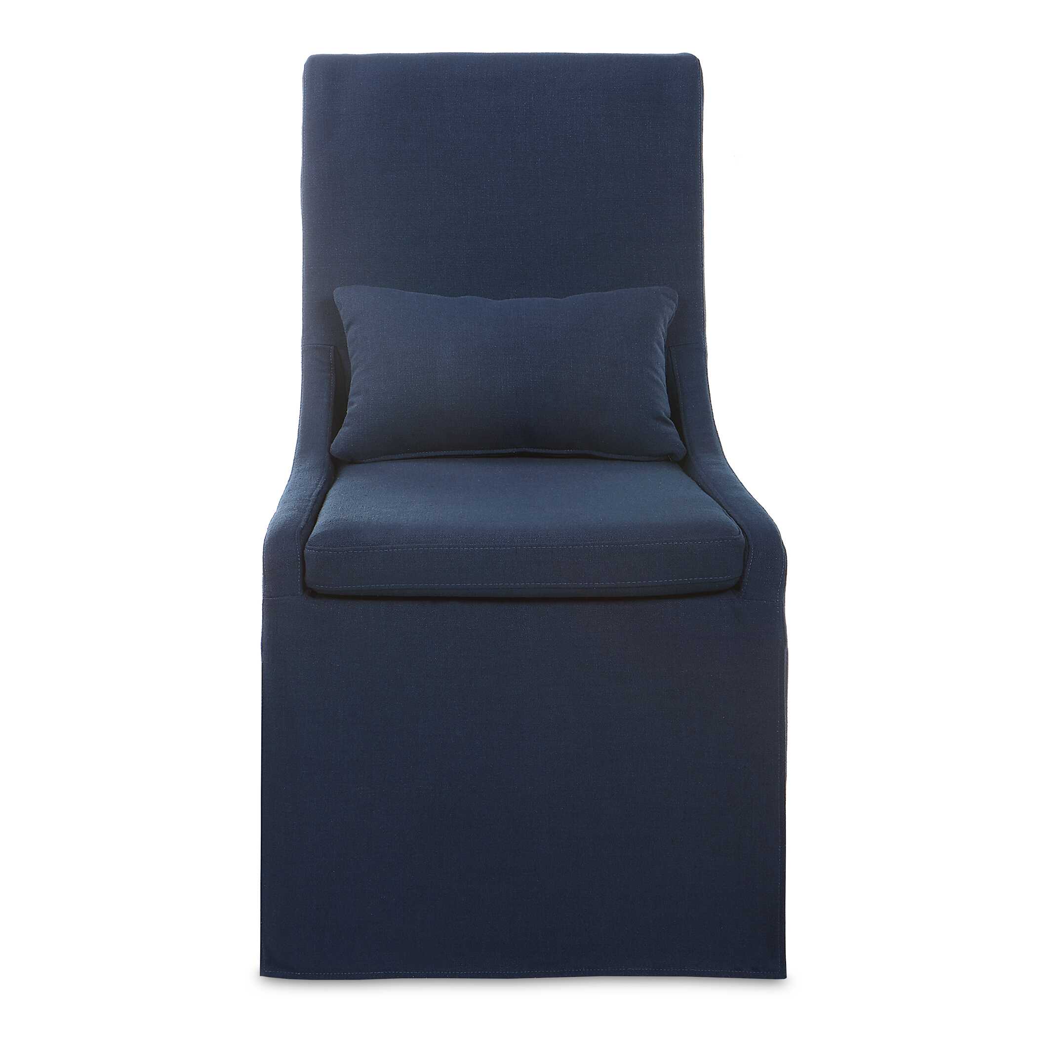 Coley Denim Armless Chair