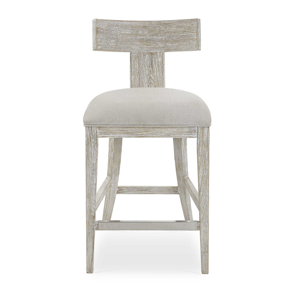 Idris White Counter Stool