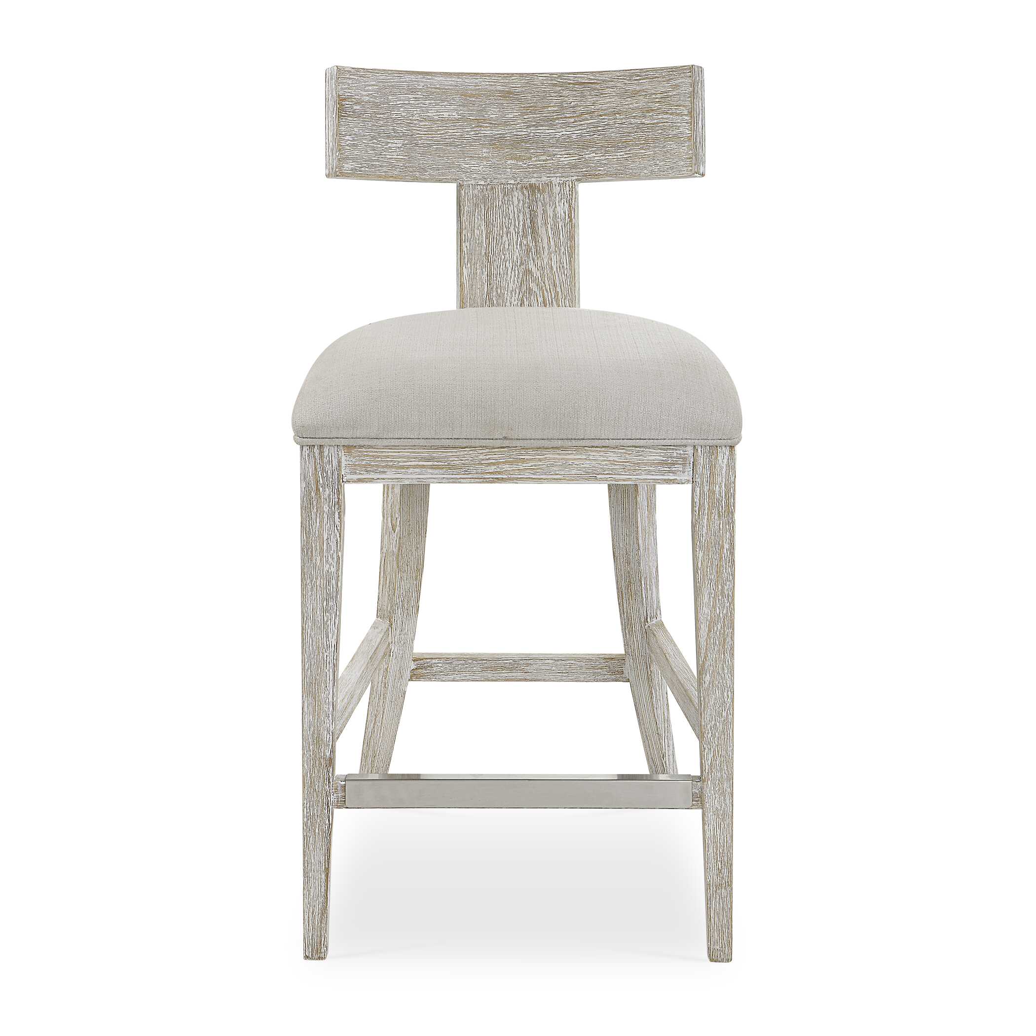 Idris White Counter Stool