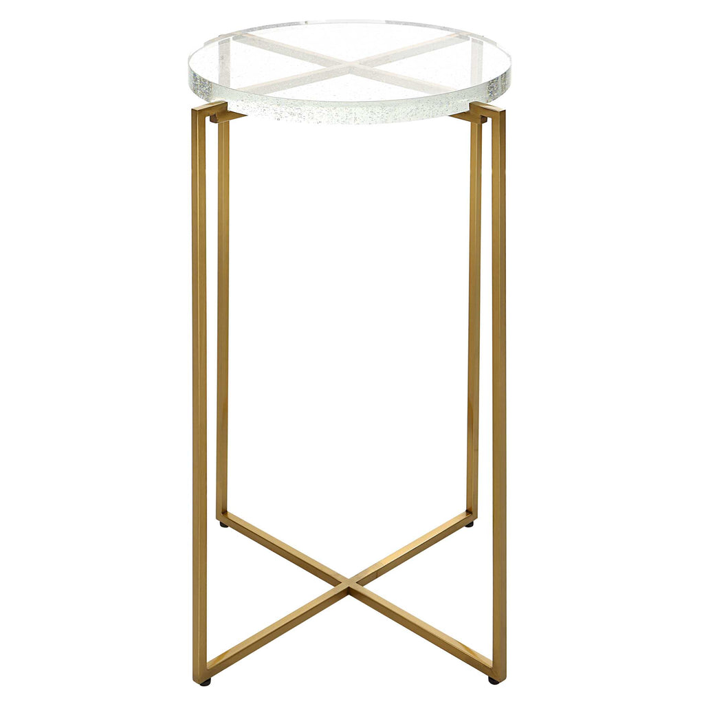 Star-crossed Glass Accent Table