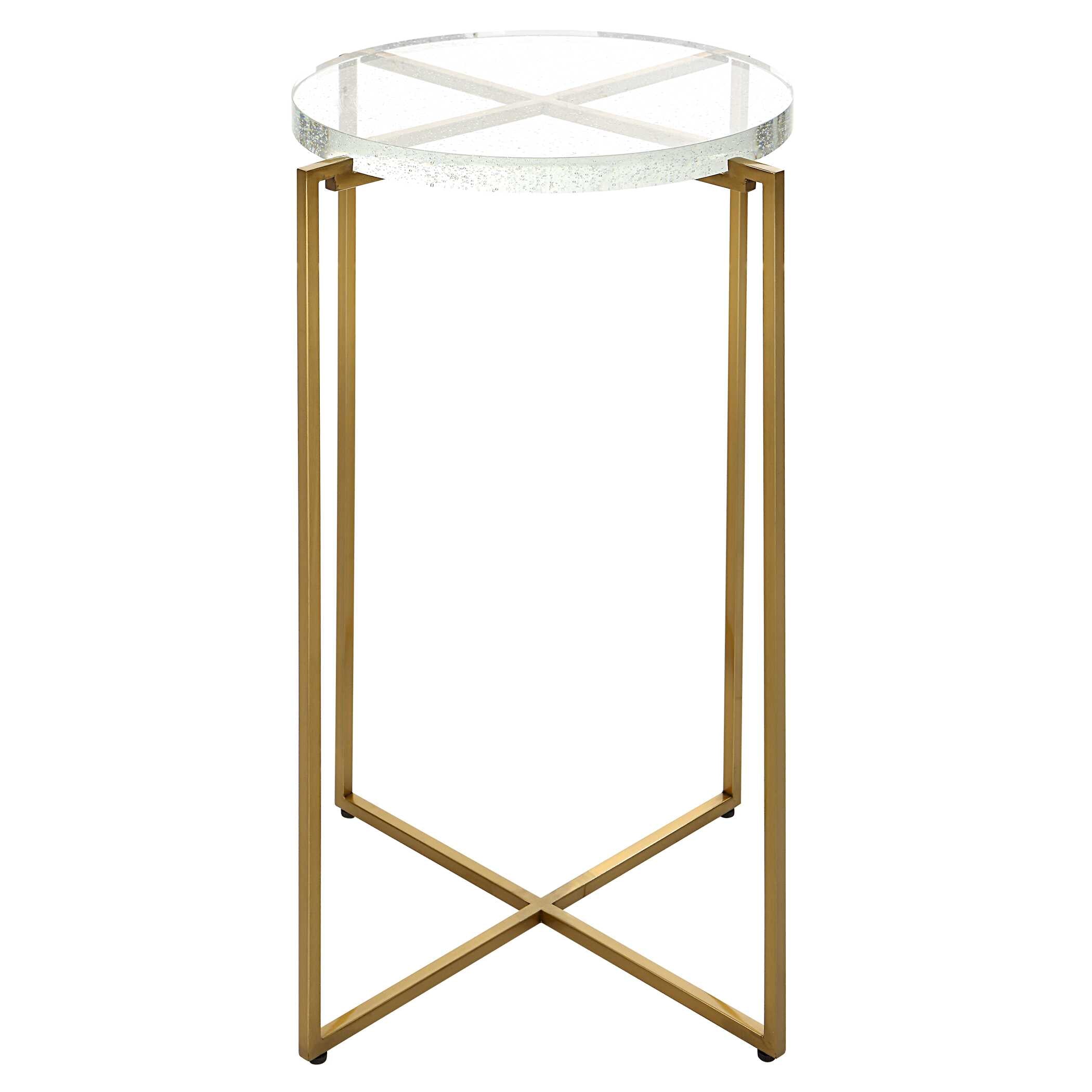 Star-crossed Glass Accent Table