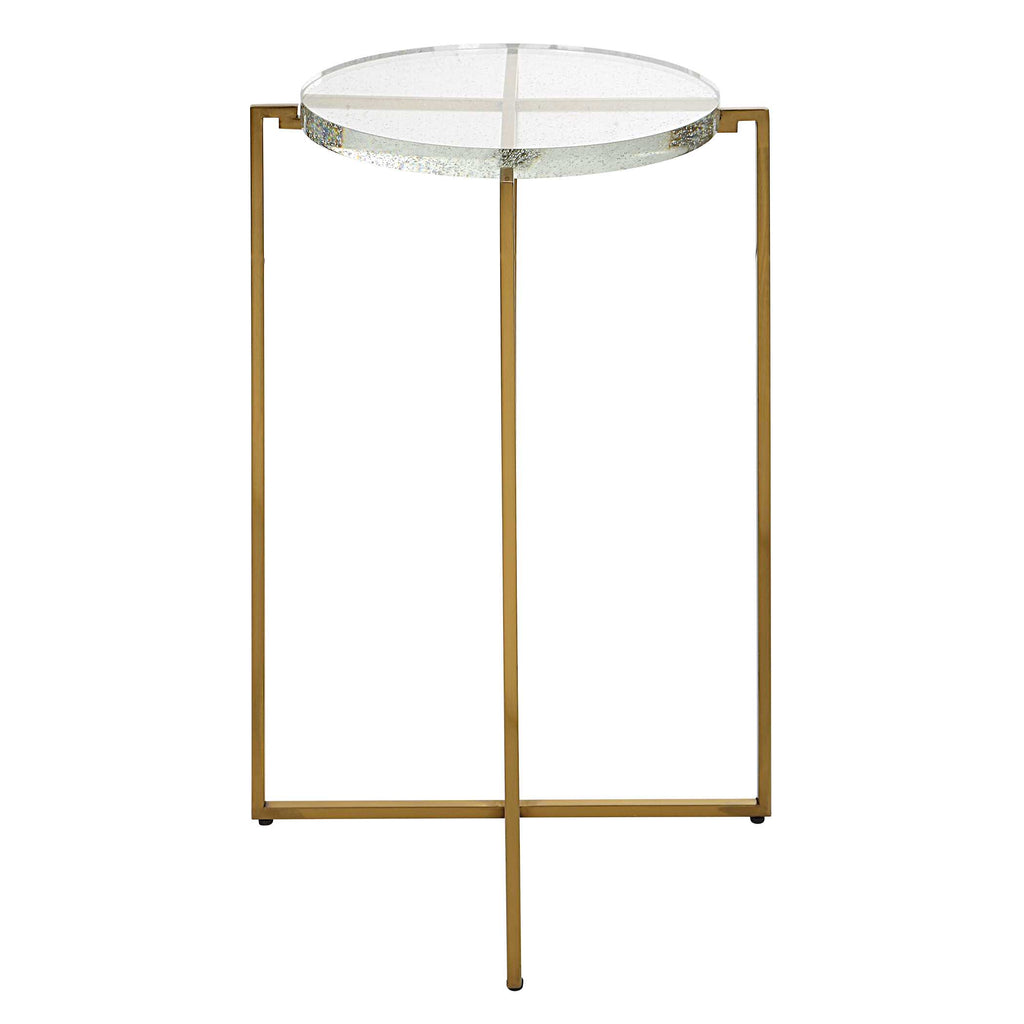 Star-crossed Glass Accent Table