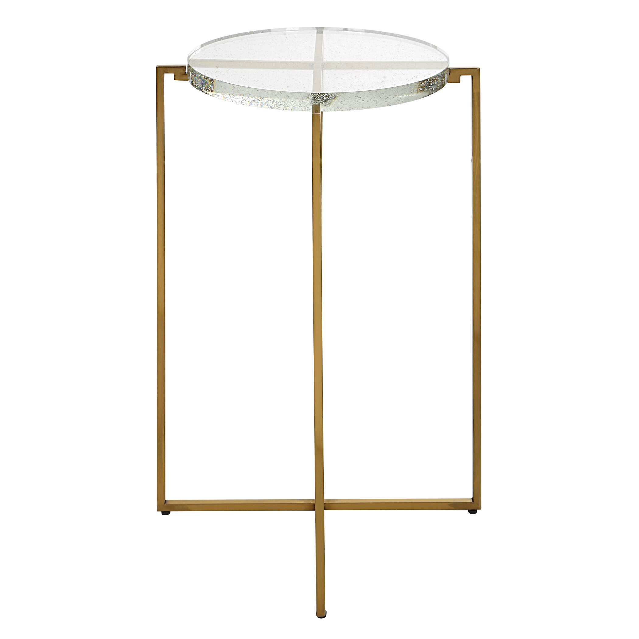 Star-crossed Glass Accent Table