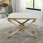 Socialite White Small Bench
