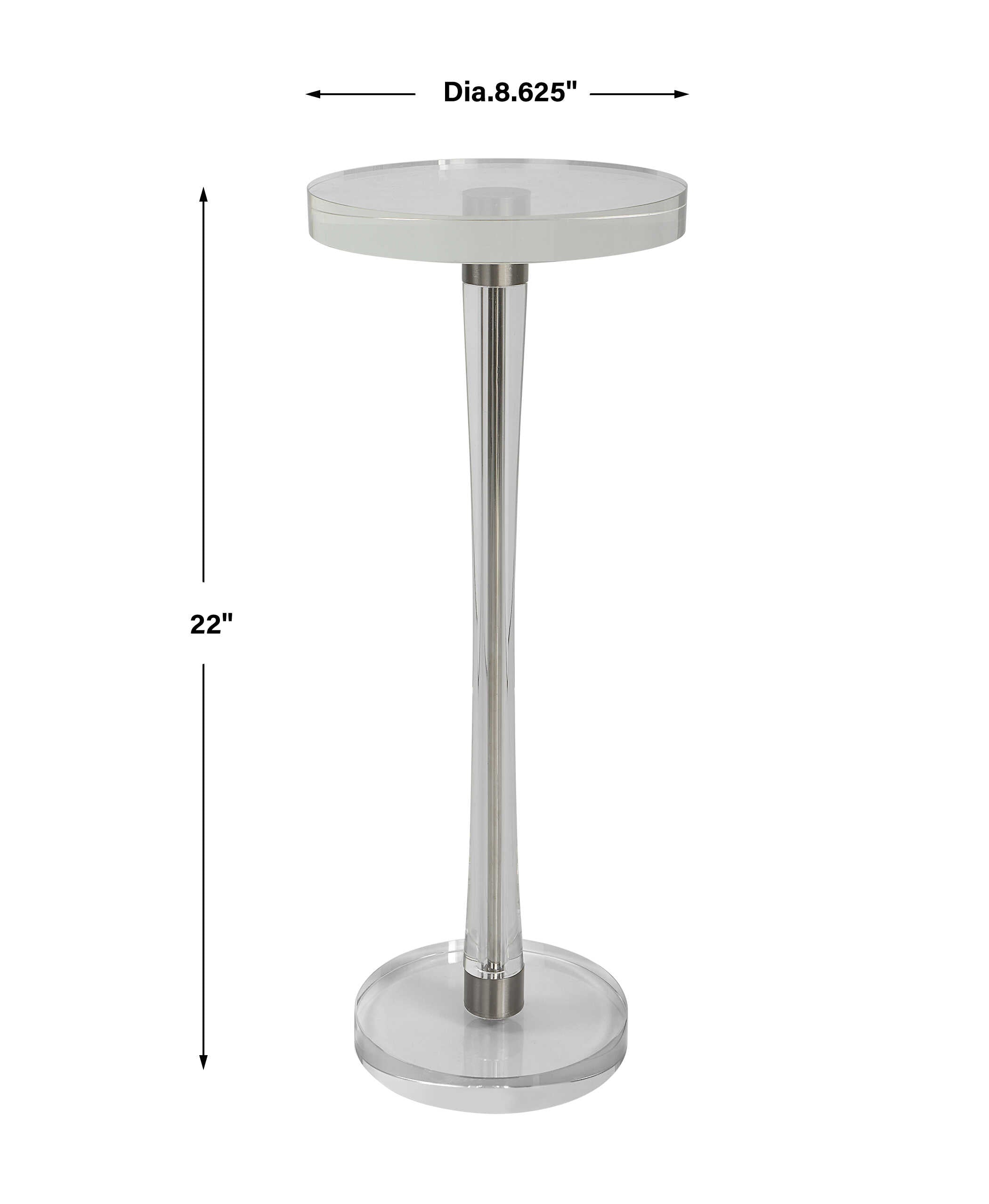 Pria Crystal Drink Table