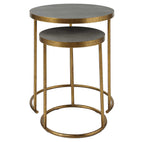 Aragon Brass Nesting Tables Set/2