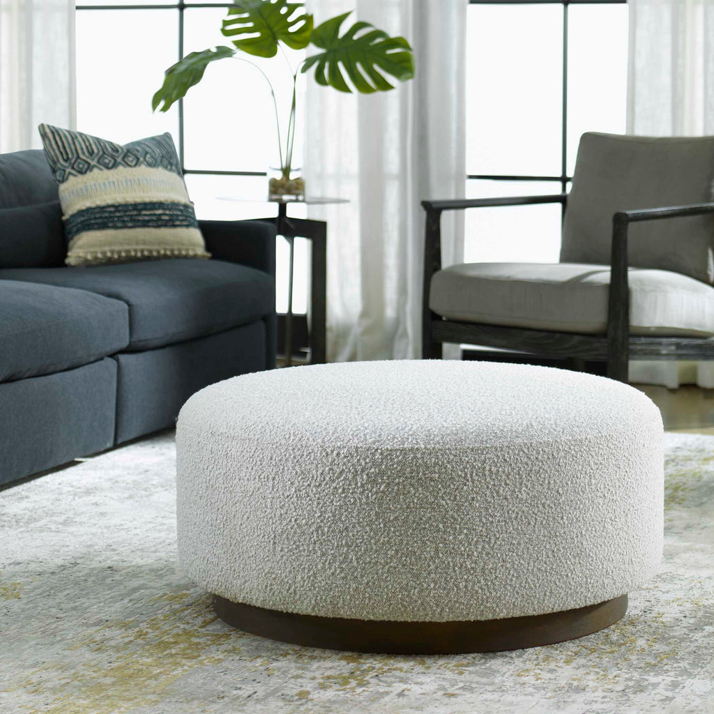 Avila Large Gray Ottoman / Coffee Table